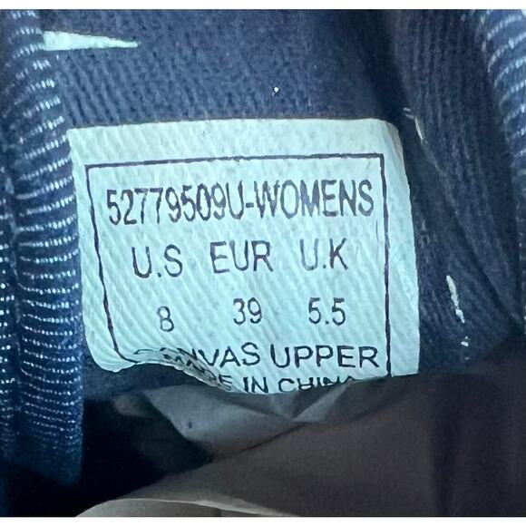 Levi's Women’s Denim Low Top Comfort Blue/White Lace Up Sneaker Shoes Sz 8 - Picture 9 of 11